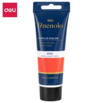 Akriliniai dažai DELI Finenolo 75ml, blizgančios raudonos spalvos