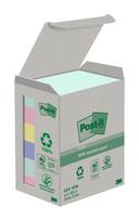 Lipnūs lapeliai 3M Post-it® Recycling Assorted 38mmx51mm 6vnt. po 100 lapelių