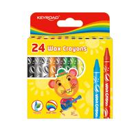 Vaškinės kreidelės Keyroad, 8mm 24 spalvų