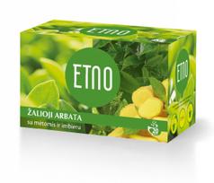 Žalioji arbata Etno su mėtomis ir imbieru, 20x1,5g