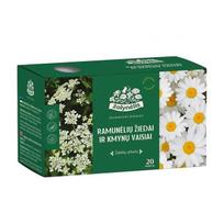 Žolelių arbata Žolynėlis, Ramunėlių žiedai ir kmynų vaisiai, 24g (1,2x20)