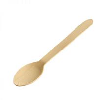 Vienkartiniai mediniai šaukštai BIO, 160mm, 100vnt