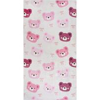 Skalbiamas rožinės spalvos/dramblio kaulo spalvos vaikiškas kilimas 160x230 cm Cute Teddies Pink – Vitaus