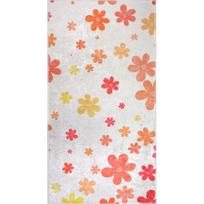 Skalbiamas oranžinės spalvos/dramblio kaulo spalvos vaikiškas kilimas 80x150 cm Fall Flowers – Vitaus