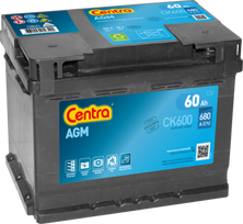 CENTRA CK600 Starterio akumuliatorius