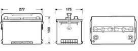 EXIDE EA681 Starterio akumuliatorius