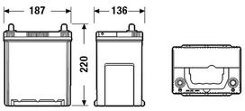 EXIDE EA406 Starterio akumuliatorius