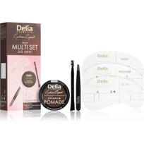 Delia Cosmetics Eyebrow Expert Zest antakių priemonių rinkinys atspalvis 3.0 Dark Brown 3 vnt.