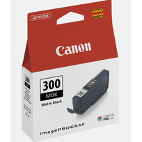 Canon PFI-300MBK Matte Black/Matinė juoda rašalinio spausdintuvo rašalo kasetė, 14 ml