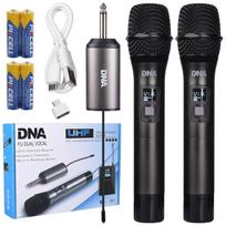 DVIEJŲ BEVIELIŲ MIKROFONŲ SISTEMA DNA FU DUAL VOCAL