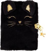 Dienoraštis su spynele Astrabag FLUFFY KITTY BLACK, A5, 70 g/m2, 96 l. - Nėra Autoriaus