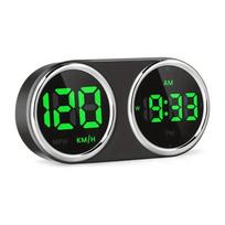 Automobilio projekcinis GPS skaitmeninis spidometras Laikrodis GPS HUD Greičio viršijimo įspėjimas km/h mph Greičio matuoklis 7 spalvų Visiems automobiliams Plug and Play Automobilio priedai