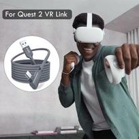 Ryšio kabelis, suderinamas su Oculus Quest 2, USB C 3.0 kabelis, skirtas greitam įkrovimui ir duomenų perdavimui į PC, skirtas VR šalmui ir žaidimų kompiuteriui, 16 pėdų(5 mln)