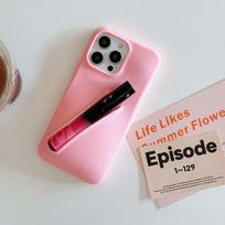IPhone16 Can Hold Lipstick, IPhone 14/15 Phone Case 13, Lipstick 12, Silicone 11, Protective Case iphone 11 rožinė