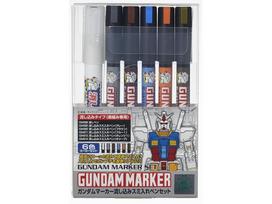 Mr.Hobby - Gundam Pouring Inking Pen Set markerių komplektas, GMS-122