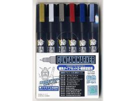 Mr.Hobby - Gundam Marker Fine Edge Set 2 markerių komplektas, GMS-126