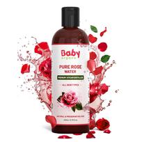 BabyOrgano® Natūralus Grynas Rožių Vanduo – 200ml | Drėkinantis Veido Tonikas ir Rūkas Visiems Odos Tipams