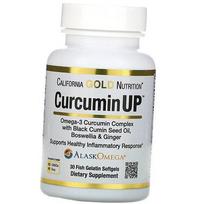 Kurkuminas su Omega 3 sąnariams, Curcumin UP, California Gold Nutrition (71427010) 30softgels