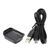 1m USB įkrovimo laidas įkroviklio dokas Samsung Galaxy Gear 2 R380 išmaniajam laikrodžiui juoda