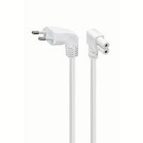 Gembird Power cord (C7), angled connectors, 2.5m PC-184L-VDE-2.5M-W