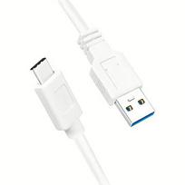 Logilink - USB 3.2 Gen1x1 cable, USB-A male to USB-C male, white, 0.15m CU0172