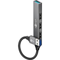 Goobay Slim 4-Port USB Hub, USB-A to USB-A, 5Gbit/s | 74456