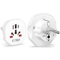 Tech-Protect travel adapter Universal EU, white 5906302380459