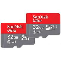 Western Digital SanDisk Ultra 2Pack, microSDHC, 32GB, UHS-I, U1, V10 SDSQUA4-032G-GN6MT