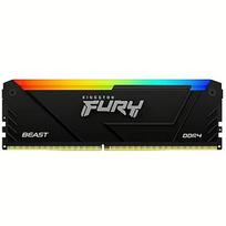 Kingston 8GB, DDR4, 3200MHz, CL16, Single Stick, Fury Beast RGB KF432C16BB2A/8