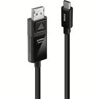 Lindy USB adapter cable 8K60, USB-C plug > DisplayPort plug (black, 3 meters, + HDR) 43343