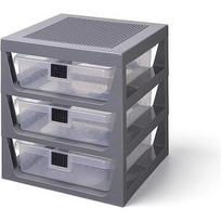 Room Copenhagen LEGO drawer shelf set of 3, storage box (grey) 40950003