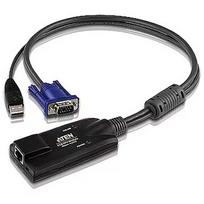 Incase USB VGA KVM Adapter 1 x RJ-45 Female, 1 x USB Male, 1 x HDB-15 Male KA7570-AX