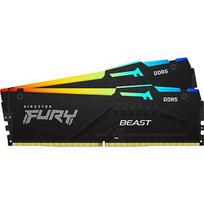Kingston FURY Beast RGB Black, DDR5, 16GB, 5200MHz, CL40, Kit of 2 KF552C40BBAK2-16