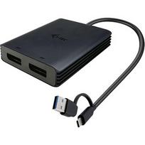 i-tec Adapter Video USB-A/USB-C Dual 4K/60 Hz DisplayPort CADUAL4KDP