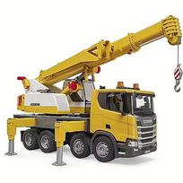 Bruder Scania Super 560R Liebherr Kran-LKW mit Light & Sound Modul 03571