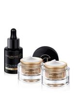 HYALURONIC XT Veido priežiūros rinkinys su hialurono rūgštimi ir kolagenu dienai ir nakčiai, 3 dalys