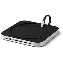 Satechi Mac Mini Stand & Hub, SSD slot, silver - Mac USB hub ST-GMMSHS