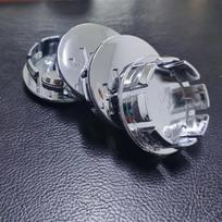 4 vnt. Rato centriniai gaubteliai, 56 mm, sidabriniai, skirti Jeep