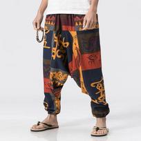 Vyriškos laisvalaikio kelnės Harem Stiliaus Kvėpuojančios Lengvos Stilingos Ilgos Kelnės Hip Hop Mada Streetwear Nuleistas Klynas Kelnės M raudona