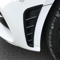 New Glossy Black Car Side Fender Wing Emble Bonnet Flares Wheel Eyebrow Protector x2