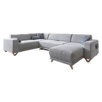 Šviesiai pilkos spalvos sulankstoma/su sandėliavimo vieta kampinė sofa (su kairiuoju kampu/„U“ formos) Classy Sophie – Miuform