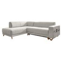Smėlio spalvos sulankstoma/su sandėliavimo vieta kampinė sofa (su kairiuoju kampu/„L“ formos) Classy Sophie – Miuform