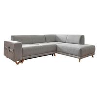 Šviesiai pilkos spalvos sulankstoma/su sandėliavimo vieta kampinė sofa (su dešiniuoju kampu/„L“ formos) Classy Sophie – Miuform