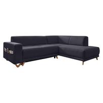 Antracito spalvos sulankstoma/su sandėliavimo vieta kampinė sofa (su dešiniuoju kampu/„L“ formos) Classy Sophie – Miuform