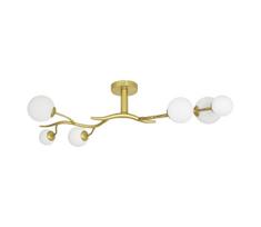 Brilagi - LED Ant pagrindo montuojamas sietynas MISTEL 6xG9/3W/230V auksas/balta