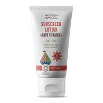 Apsauginis kremas nuo saulės Wooden Spoon Baby & Family SPF50+, 150ml