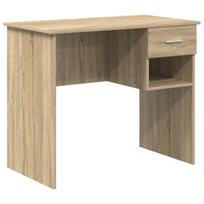 Stalas su Saugojimu Sonoma ąžuolo 90x49.5x75 cm Inžinerinės medžiagos