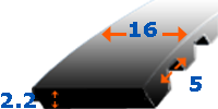 Dantytas diržas 16 T5-1315 z263