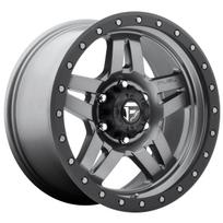R15x8J 5X114.3 ET-18 CB-72.6 Matte Gun Metal Black Bead Ring