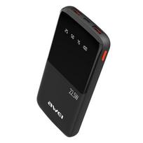Atsarginis maitinimo šaltinis ("Power Bank") Išorinė baterija Power Bank Awei P10K 22.5W 10000mAh juoda